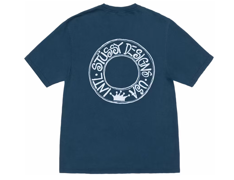 Stussy Buana Pigment Dyed Tee Navy