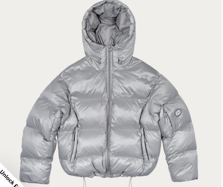 Broken Planet Puffer Jacket Silver