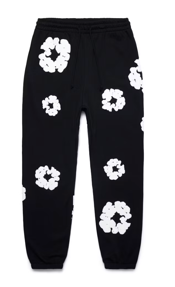Denim Tears The Cotton Wreath Sweatpants Black
