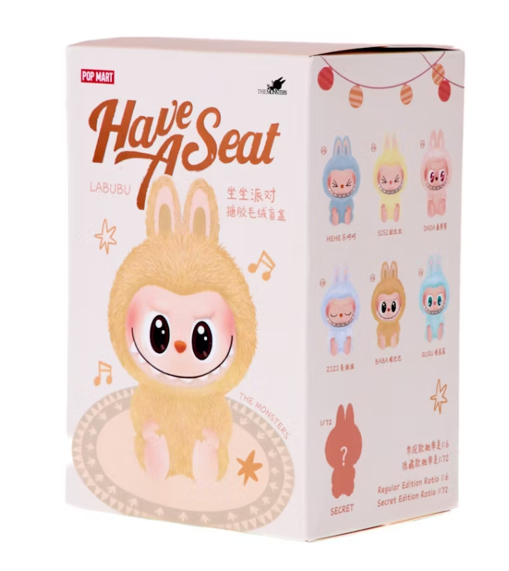 Pop Mart Labubu The Monsters Have a Seat Vinyl Plush Blind Box