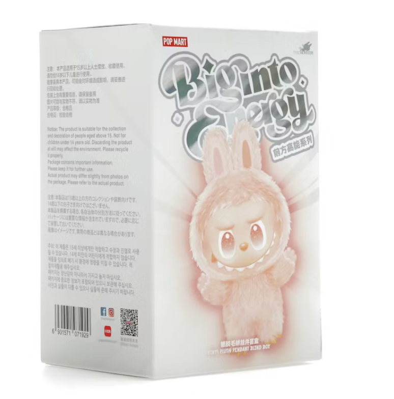 Pop Mart Labubu The Monsters Big into Energy Series Vinyl Plush Pendant Single Blind Box