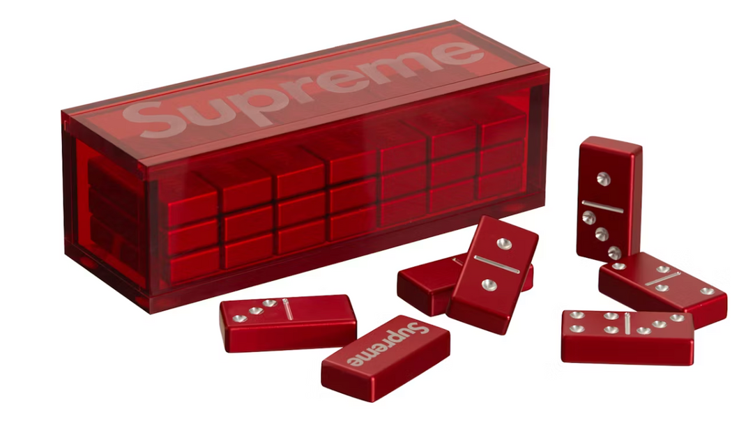 Supreme Aluminum Domino Set Red