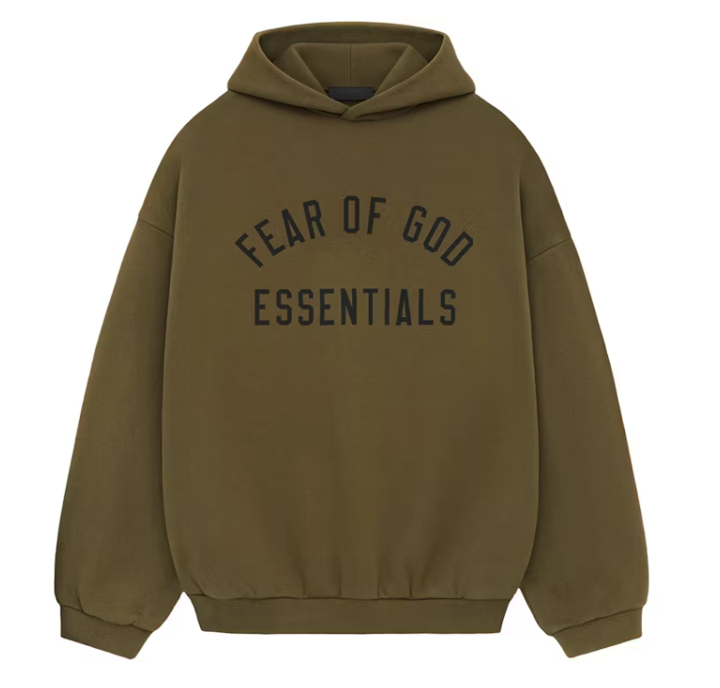 Fear of God Essentials Fleece Hoodie Olive
