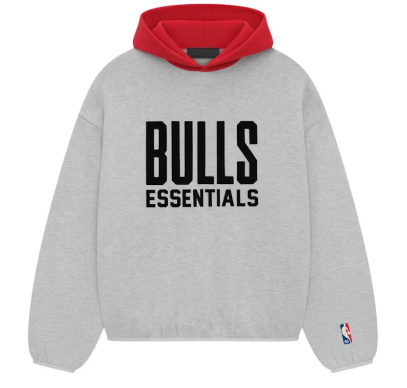 Fear of God Essentials Bulls Hoodie Light Heather Grey