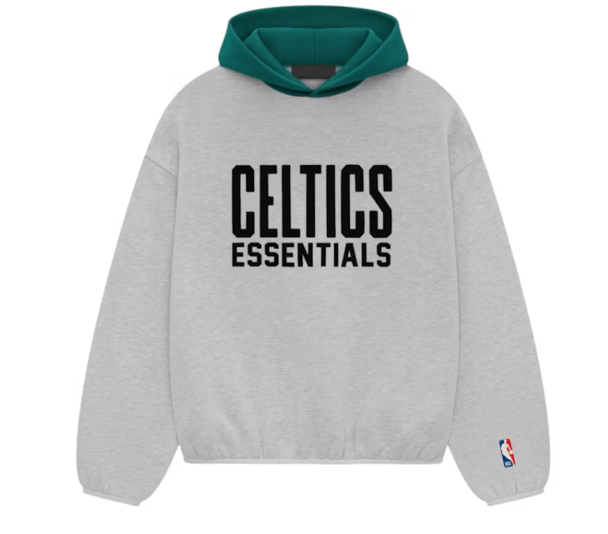 Fear of God Essentials NBA Celtics Hoodie Light Heather