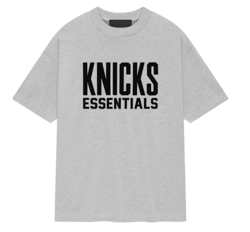 Fear of God Essentials NBA Knicks Tee Light Heather