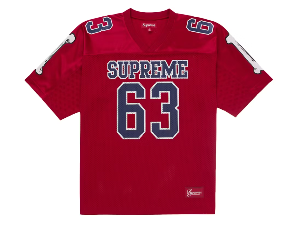 Supreme Bones Football Jersey Red