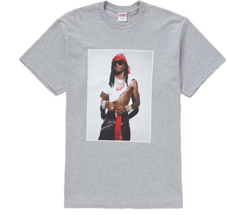 Supreme Playboi Carti Tee Heather Grey