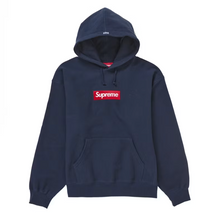 Load image into Gallery viewer, Supreme Box Logo Hooded Sweatshirt Sweatshirt (FW24) Navy
