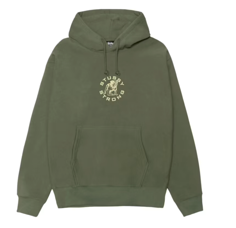 Stussy Strong Mac Hoodie Olive