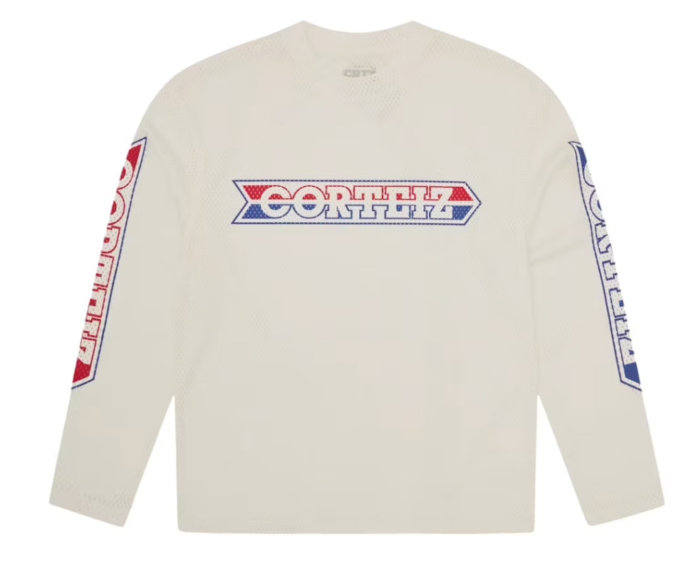 Corteiz Race Mesh L/S Jersey Off White