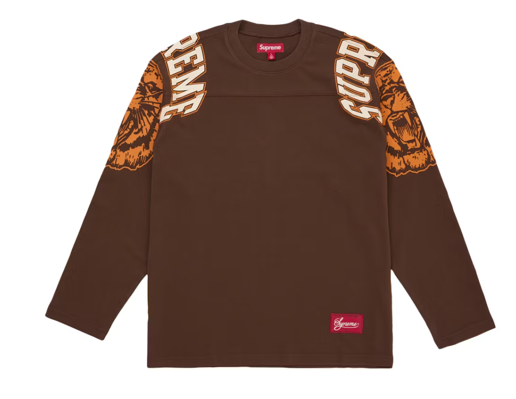 Supreme Mascot L/S Football Top Brown