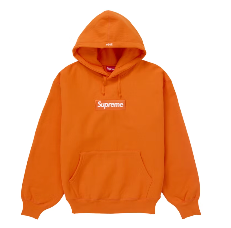 Supreme Box Logo Hooded Sweatshirt Sweatshirt (FW24) Dark Orange