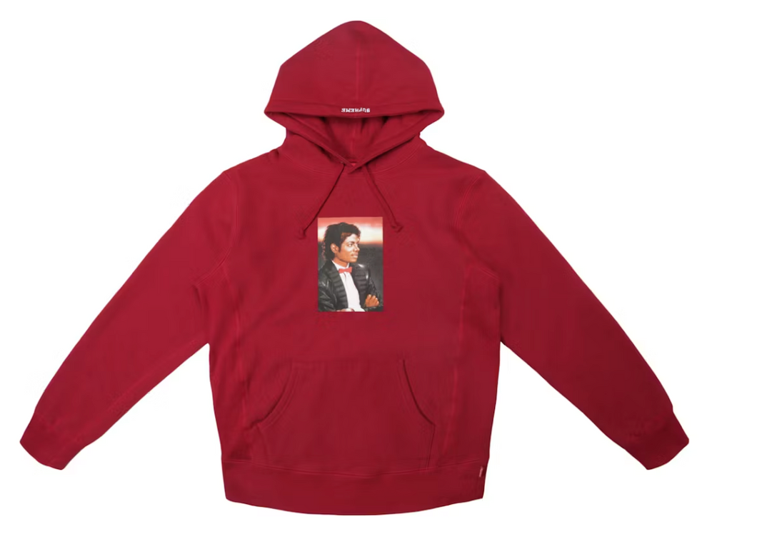 Supreme Michael Jackson Hooded Sweatshirt Cardinal