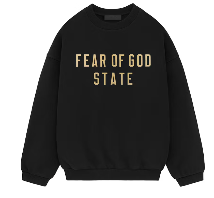 Fear of God Essentials Fleece Crewneck Black