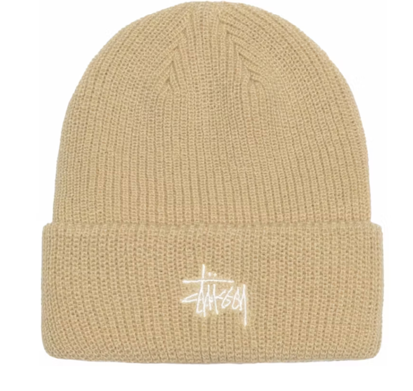 Stussy Cuff Stock Beanie Beach Sand