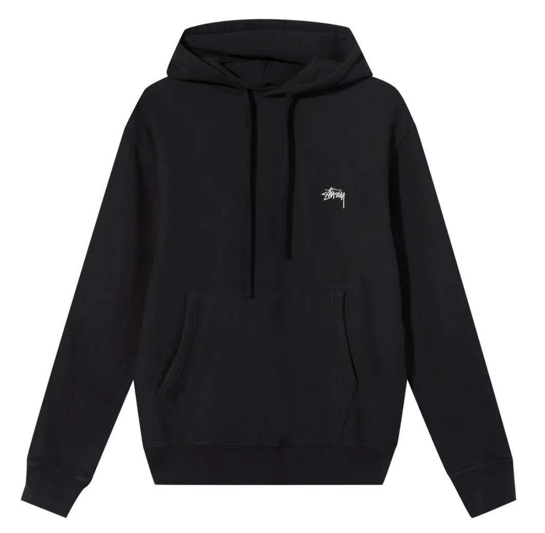Stussy Stock Logo Hoodie Black