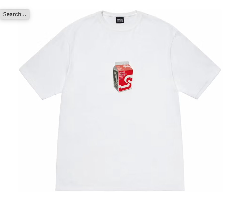Stussy Milk Tee White