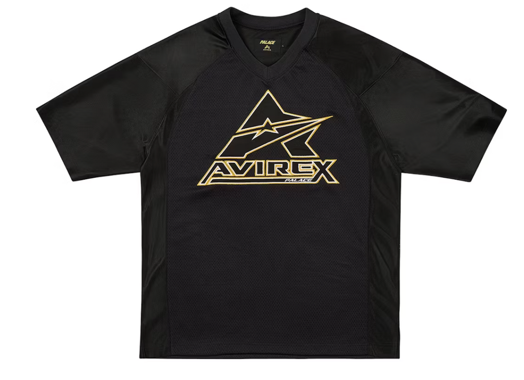 Palace Avirex Mesh Jersey Black