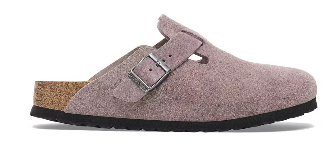 Birkenstock Boston Suede Faded Purple