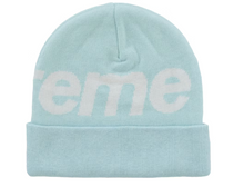 Load image into Gallery viewer, Supreme Big Logo Beanie (FW25) Light Blue
