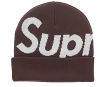 Load image into Gallery viewer, Supreme Big Logo Beanie (FW25) Brown
