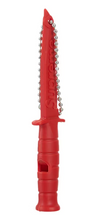 Load image into Gallery viewer, Supreme Ka-Bar Emergency Whistle Keychain Red
