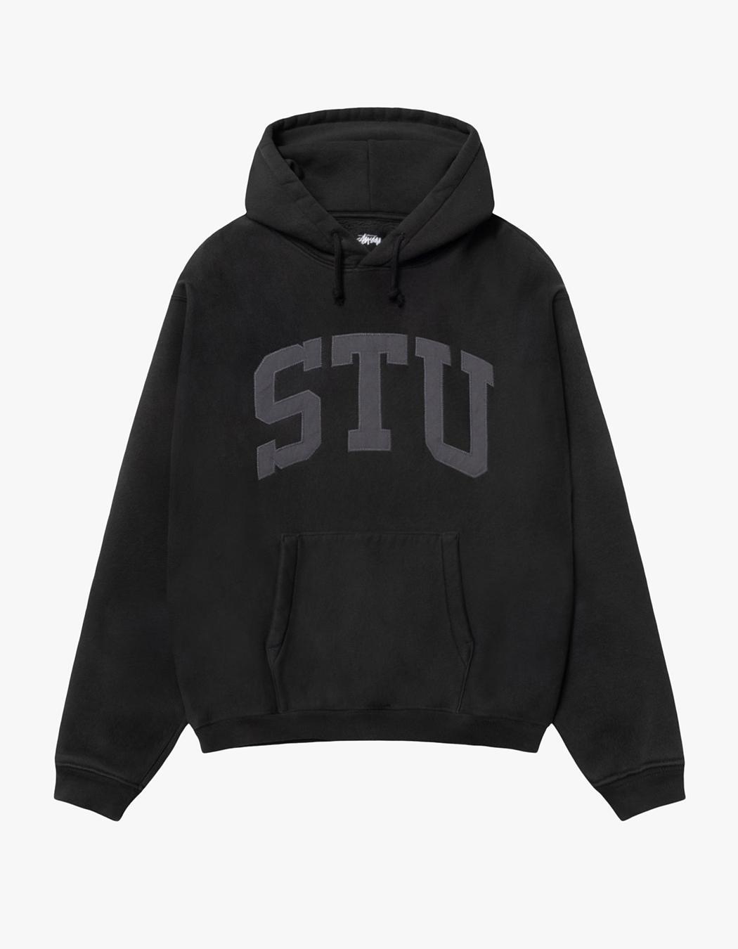Stussy Back Logo Applique Hoodie Black