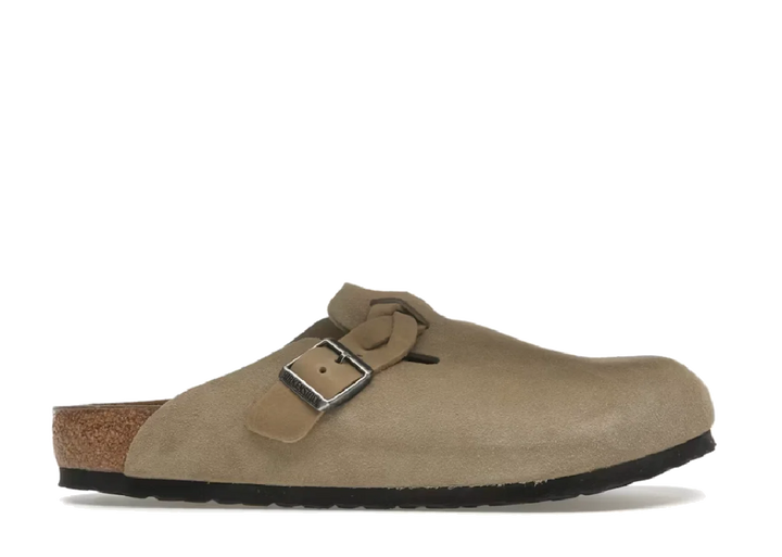 Birkenstock Boston Braided Suede Taupe