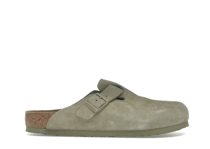 Birkenstock Boston Suede Faded Khaki