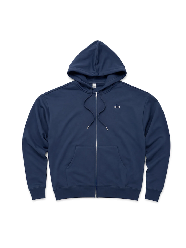 Alo Accolade Full Zip Hoodie Navy
