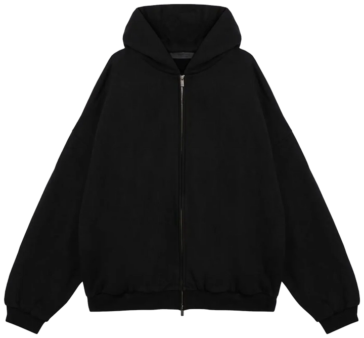 Fear of God Essentials Heavy Fleece Full Zip Hoodie 'Black'