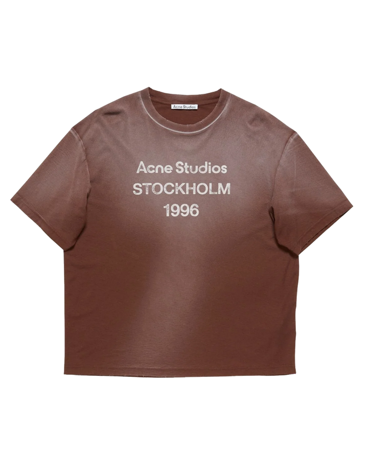 Acne Studios Logo T-Shirt Chocolate Brown