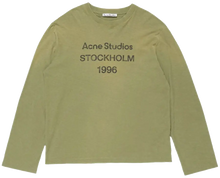 Afbeelding in Gallery-weergave laden, Acne Studios Logo 1996 Long-Sleeve T-Shirt 'Olive Green'
