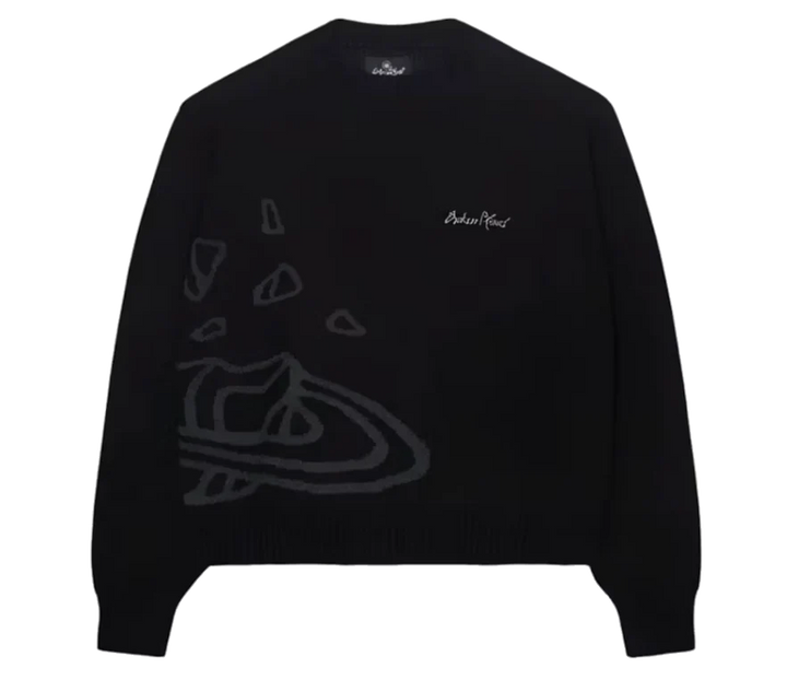 Broken Planet Market Knit Sweater Midnight Black