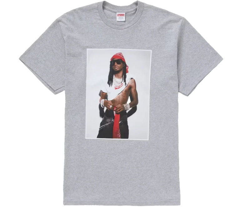 Supreme Playboi Carti Tee Heather Grey