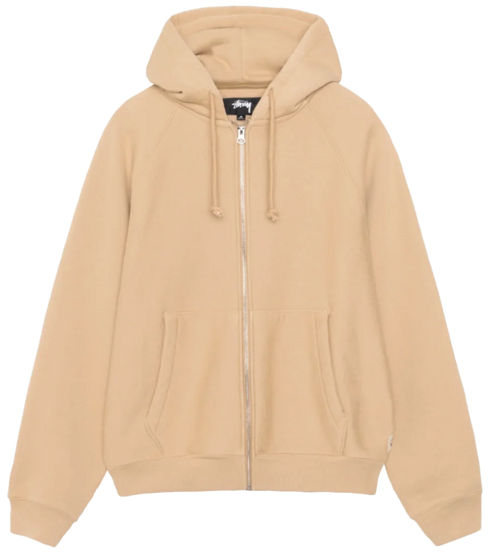 Stussy Raglan zip hoodie khaki