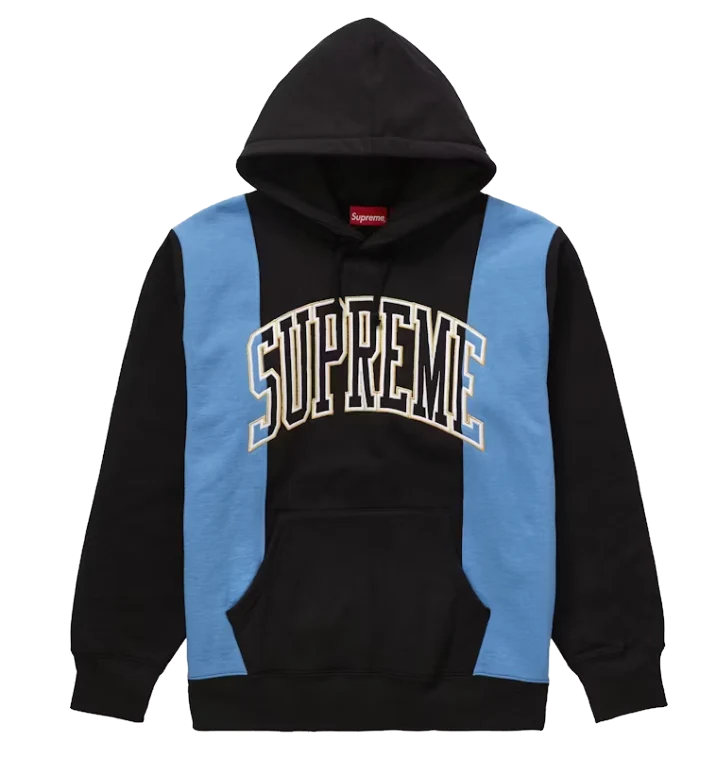 Supreme Paneled Arc Hooded Sweatshirt Black