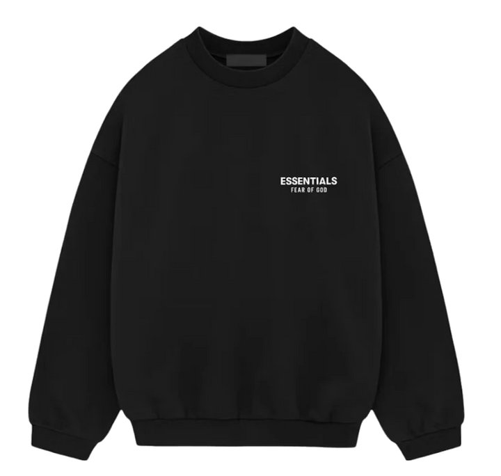 Fear of God Essentials Fleece Crewneck (FW24) Black