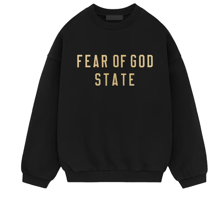 Fear of God Essentials Fleece Crewneck Black