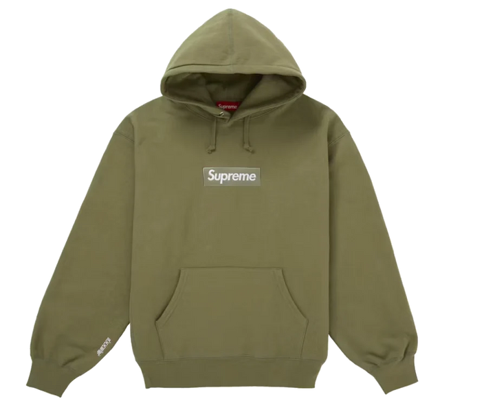Supreme Box Logo Hooded Sweatshirt (FW25) Light Olive