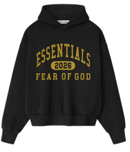Afbeelding in Gallery-weergave laden, Fear of God Essentials Classic Fleece Hoodie Vintage Black
