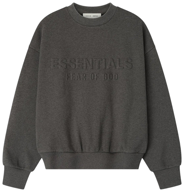 Fear of God Essentials Embossed Classic Crewneck Sweatshirt 'Charcoal Heather'