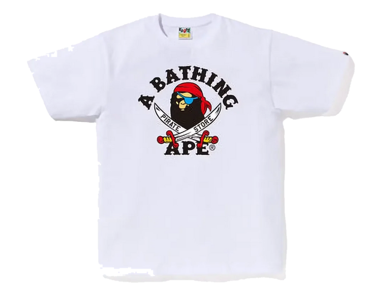 BAPE Ape Pirate Tee White