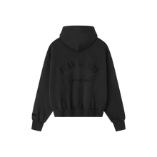 Load image into Gallery viewer, Fear of God Essentials Embroidered Classic Full Zip Hoodie 'Vintage Black'
