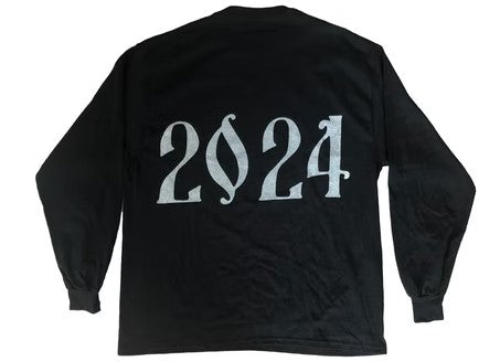 Kanye West Bullseye DONDA Chicago Listening Event L/S T-shirt Black